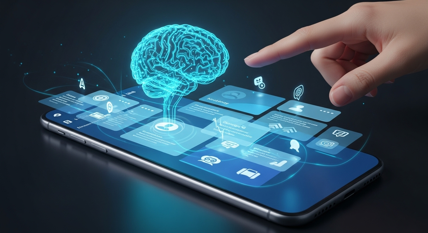 Interface mobile com IA